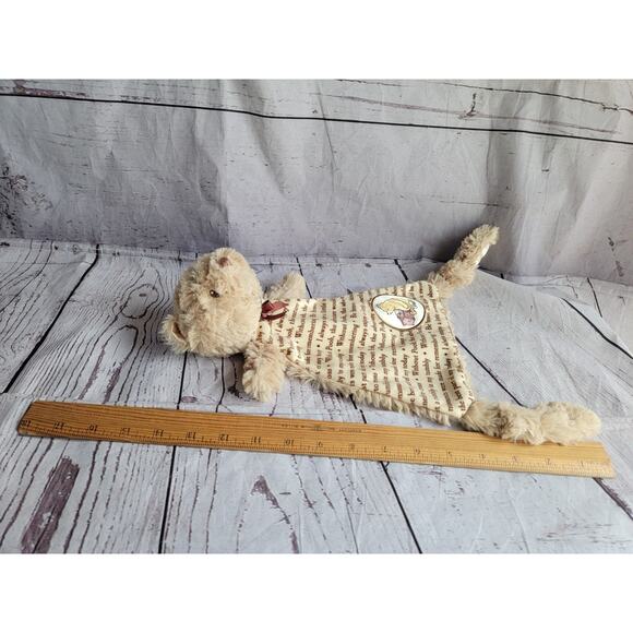 Disney Winnie The Pooh Story Lovey Plush Security Blanket Knotted Legs Flat 15" - Picture 7 of 9